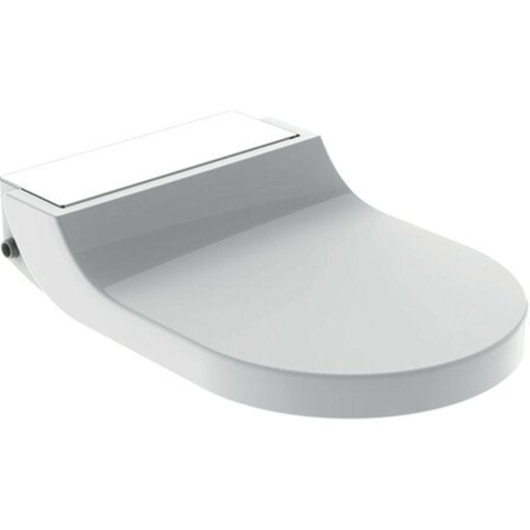 Geberit AquaClean tuma Zitting - onderdouche - wit glas decor - glans wit SW87557