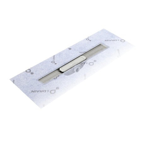 IDrain Pro Linear 54 caniveau de douche sans grille L 700 mm avec natte d'étanchéité pré-collée de 330 mm SW285231