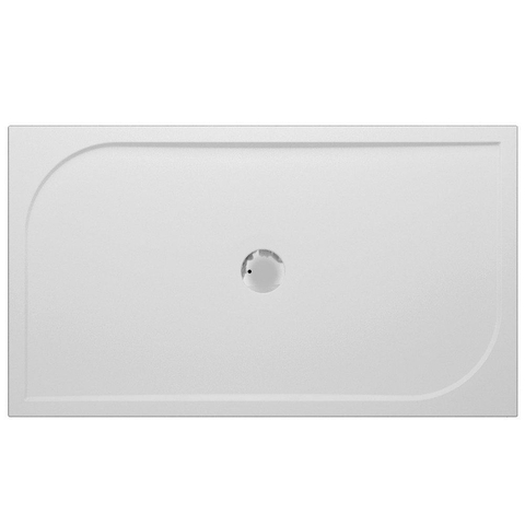 GO by Van Marcke Argon receveur de douche en polybéton gelcoat 140x80x3cm rectangulaire évacuation D90mm sans jeu de pieds blanc SW288820