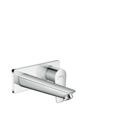 Hansgrohe Talis e 1 greeps wastafelkraan wand mkraan plaat - voorsprong 165 mm - afvoerplug - hoogglans chroom SW28989
