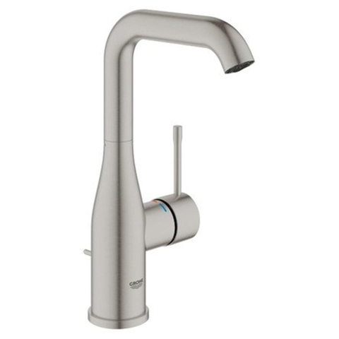 Grohe Essence New Wastafelkraan Opbouw - uitloop 12.7cm - L-size - waste - Supersteel (RVS) SW73260