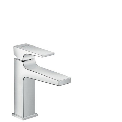 Hansgrohe Metropol 110 wastafelkraan - 18.4cm hoog - push open waste - voorsprong 13.5cm - hoogglans chroom SW99829