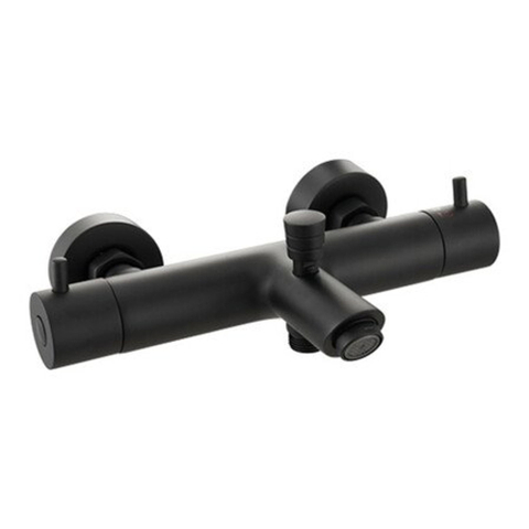 GO by Van Marcke Robinet de baignoire - 26,3cm - apparent - thermostatique - laiton noir mat SW856994