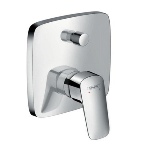Hansgrohe Logis Afbouwdeel - voor inbouw badkraan - met omstel - voor I box universeel - inbouwdeel - hoogglans chroom 0605672