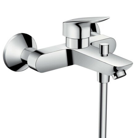 Hansgrohe Logis Badkraan - met omstel - met koppelingenHOH=15cm - hoogglans chroom 0605671