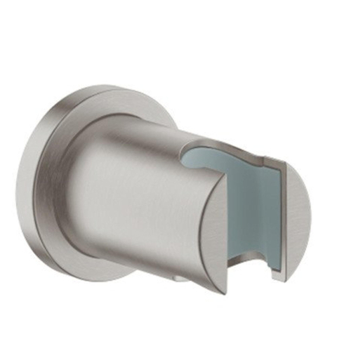 Grohe Rainshower Handdouchehouder - niet verstelbaar - ronde rozet - Supersteel (RVS) SW73279