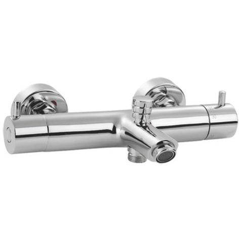 GO by Van Marcke Cocoon mitigeur de baignoire thermostatique économie d'eau entraxe 15cm chrome SW286943