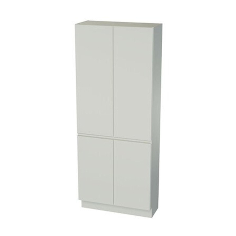 Nemo Spring Fortitudo Tre kolomkast - 80x200x34cm - 4 deuren - geïntegreerde greep - Geintegreerde - wit SW289606