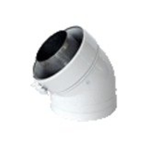 Burgerhout coude concentrique alu fix 45° 80/125mm 1407465