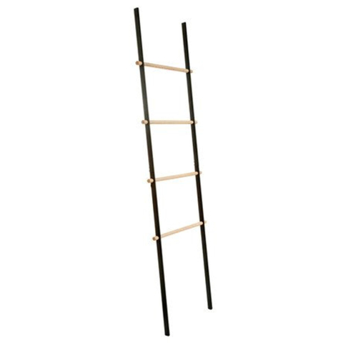 Nemo Stock Sano+ handdoekrek - 170x49x3cm - materiaal rvs/eik - afwerking zwart/hout - Collection SW293545