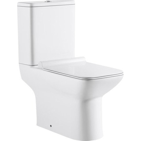 Nemo Go Ike PACK Staand Toilet - H(PK) uitgang - reservoir Geberit - spoelmechanisme 36L - vierkant - softclose - takeoff - porselein - wit SW288594