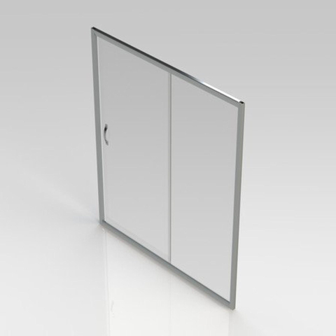 GO by Van Marcke Belo Porte coulissante 160x190cm verre Easy Clean 6mm et profilé Chrome SW292798