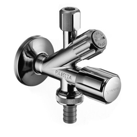 Schell combinatie hoekstopkraan 1/2x10mm met filter 1510022