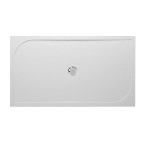 GO by Van Marcke Argon receveur de douche polybéton gelcoat 160x90x3cm rectangulaire évacuation D90mm sans jeu de pieds blanc SW288810