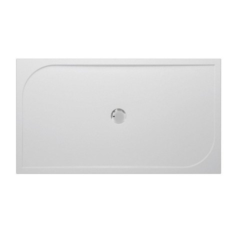 Nemo Go Argon Receveur de douche 160x90x3cm rectangulaire polybéton gelcoat vidage 90mm sans pieds Blanc SW288810