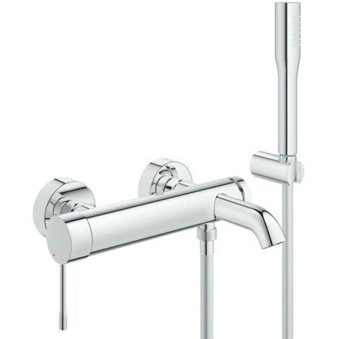 Grohe Essence Badkraan - met omstel - met koppelingen - met douchegarnituur - chroom SW656548