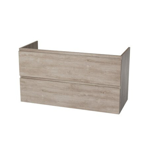 Nemo Spring Fortitudo Due onderbouwkast - 120x64x49.5cm - 2 laden - zonder sifonuitsnijdingen - geïntegreerde greep - rilia oak SW286218