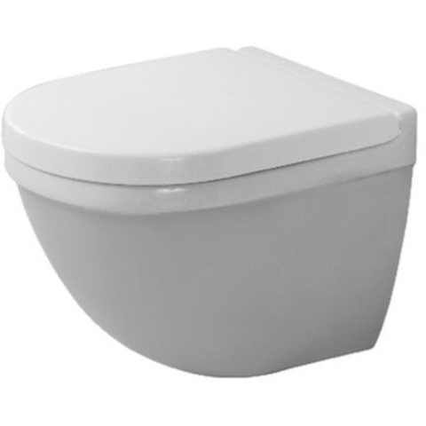 Duravit Starck 3 Wandcloset - 48.5x36cm - diepspoel - zonder zitting - met Durafix - compact - verdekte bevestiging - glans wit 0315325