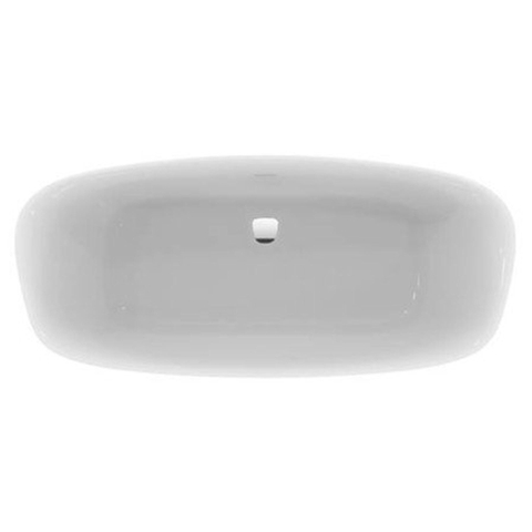 Ideal Standard Dea baignoire autoportante en matériau synthétique acrylique ovale 180x80cm avec pieds et trop-plein blanc 0181211
