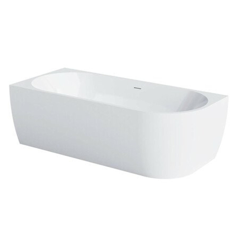 Go by Van Marcke D-Shape Design - baignoire demi-îlot - 180x80x60cm - angle gauche - acrylique - blanc brillant SW1009238