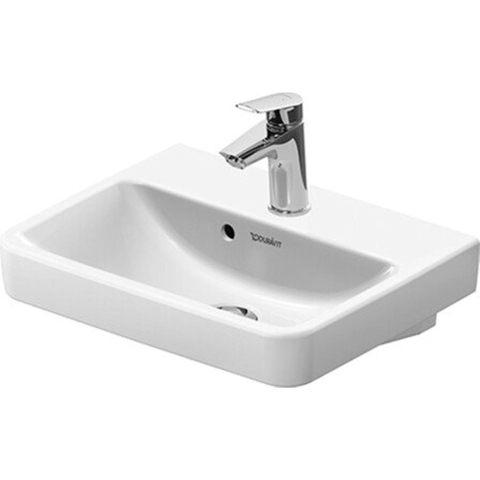 Duravit No.1 - No.1 - handwasbakje - 450mm - met overloop - 1 kraangat midden - hoogglans wit SW723812