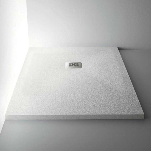 Nemo Spring Arblu Trendy Pietrablu douchebak - 90x90x3cm - wit - antislip - antibacterieel bestand tegen UV-stralen SW283119