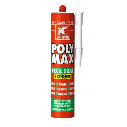 Griffon Poly max ms mastic adhésif 290 ml. blanc GA55337