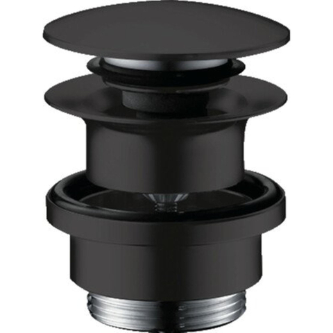 Hansgrohe Afvoerplug - 1 1/4" klikwaste - voor wastafel- en bidetmengkranen - mat zwart SW451534