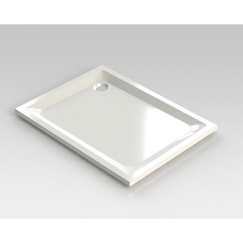 Nemo Spring Horus douchebak - 120x90x4.5cm - acryl - afvoer D90 - wit - zonder potenstel - dikte 4mm SW292917