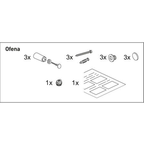 Nemo Spring bevestigingsset - voor Ofena - Van Marcke Origine SW282672