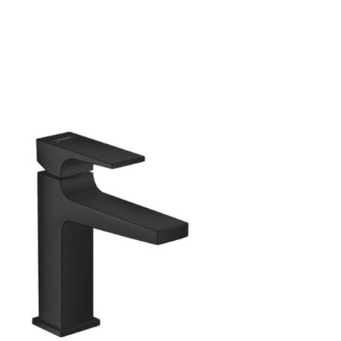Hansgrohe Metropol 110 Mitigeur lavabo - 18.4cm de haut - vidage push open - déport 13.5cm - noir mat SW297295
