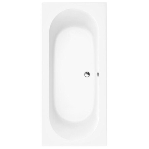 Villeroy & Boch O.novo kunststof duobad acryl rechthoekig - 180x80x50cm - zonder poten - glans wit 0930606