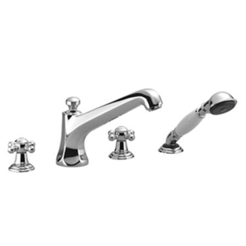 Dornbracht Madison Mitigeur de baignoire 4 trous 225mm avec inverseur avec garniture avec bec chrome 0470058
