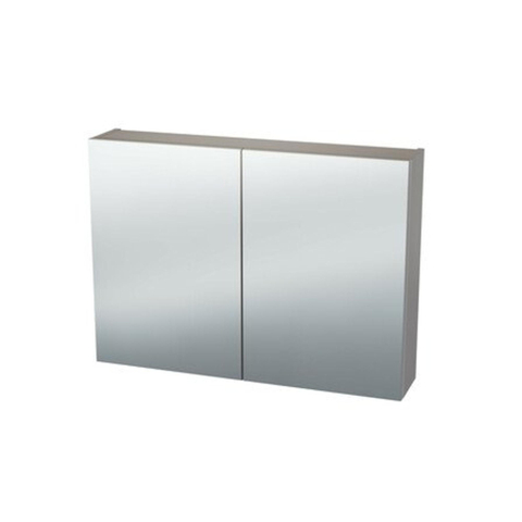 Nemo Spring Nebulo spiegelkast - 80x65x17.8cm - 2 deuren - glazen leggers - met stopcontact - zonder schakelaar - Cashmere SW637035