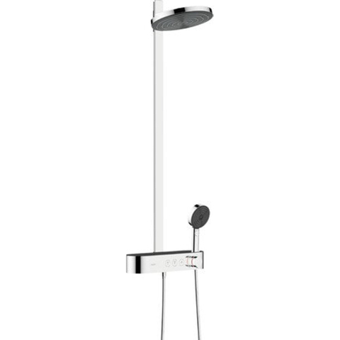 Hansgrohe Pulsify s Howerpipe - 26cm - 2jet - planchet - 40cm - hoogglans chroom SW651114