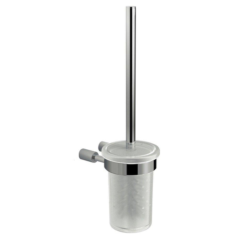 Nemo Spring Tilde toiletborstelgarnituur - 38x10x14cm - met glas en borstel - messing - toiletborstelgarniturr SW293937