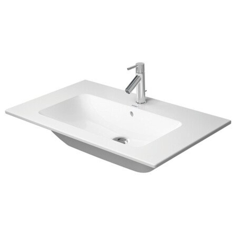 Duravit ME by Starck lavabo pour meuble 1 trou de robinet avec trop-plein 83x49cm blanc mat SW297052