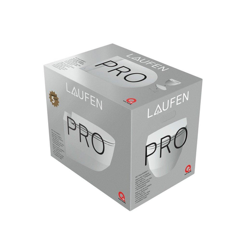 Laufen Pro Pack WC suspendu 39.7x55.7x46.5cm sans bride abattant wc slimseat softclose céramique brillant blanc SW97463