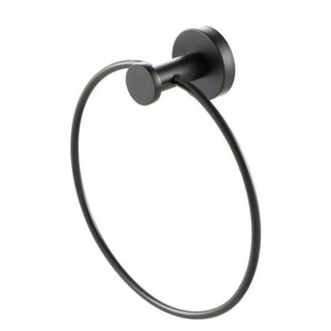 Geesa Nemox Handdoekring Black Handdoekhouder - zwart SW104293