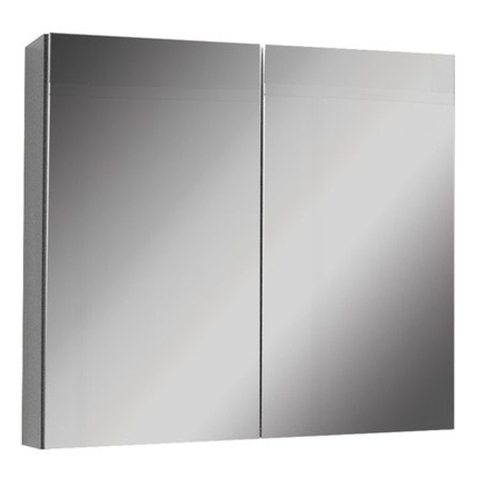 Nemo Go Roxsie Armoire de toilette 60x15.5x73cm avec 2 portes miroir un côté Anthracite mat SW286372