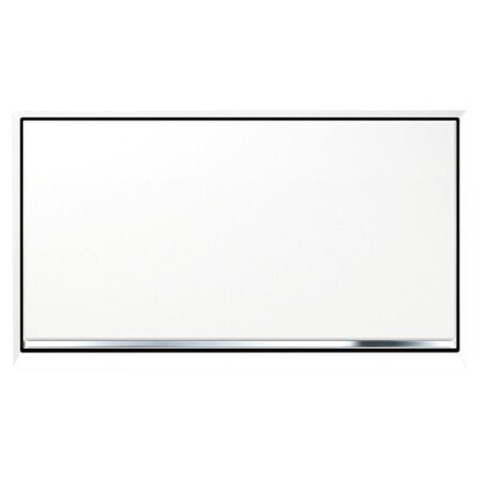 Geberit Sigma10 bedieningsplaat - 2-toets spoeling - rechthoekige knoppen - wit/chroom geborsteld/wit - verchroomd wit SW61794