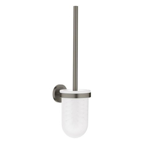 Grohe Essentials Toiletborstelhouder - wandmontage - rond - open - brushed hard graphite (antraciet) SW99041