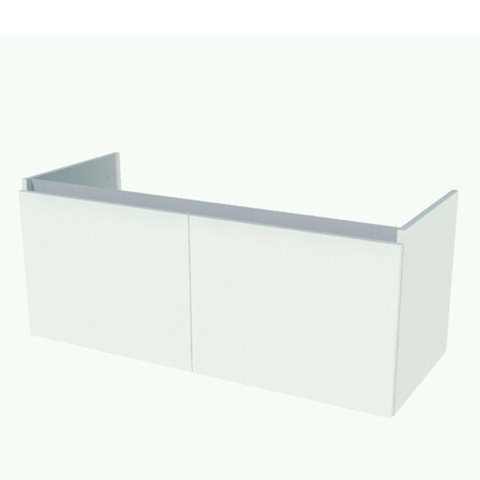 Nemo Start Tempus onderbouwkast - 120x50x49.5cm - 2 deuren - greeploos - wit SW288822