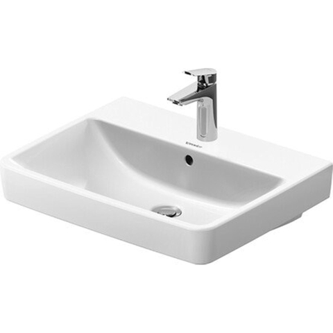 Duravit No.1 - No.1 - wastafel - 600mm - met overloop - 1 kraangat - hoogglans wit SW723752