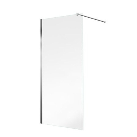 FugaFlow Eccelente Douche à l'italienne en verre - 80x200cm - verre clair - chrome SW1468454