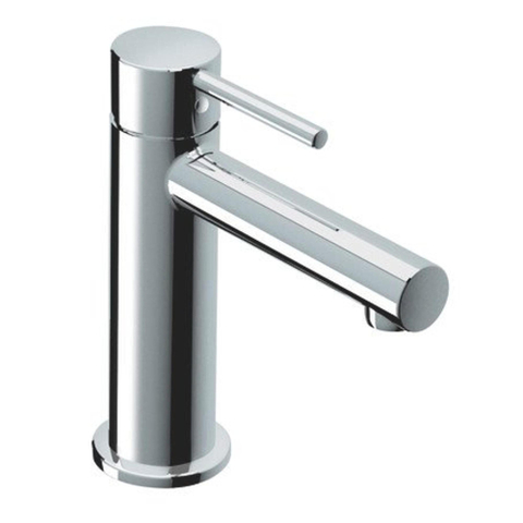 Nemo Spring Sirolo wastafelmengkraan - eengreeps - eengats - montage - met vaste bek - automatische lediging - chroom - keramische schijven SW295063
