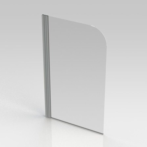 Nemo Start Pannello badwand - 80x140cm - 1-delig - inbouwmaat 800-810mm - helder - veiligheidsglas 5 - profielen - aluminium - 1delig - gepolijst SW286591