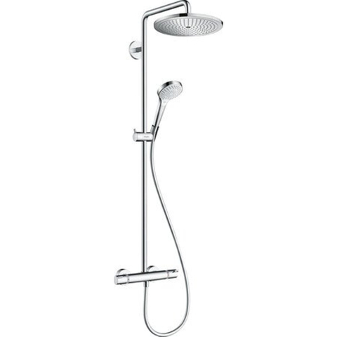 Hansgrohe Tica doucheset - 28cm - met handdouche - met glijstang - chroom SW637125