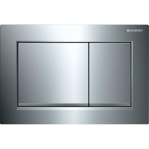 Geberit Omega20 bedieningsplaat - 2-toets spoeling - vierkant - glans chroom/mat chroom/glans chroom - dualflush - hoogglans chroom 0700239