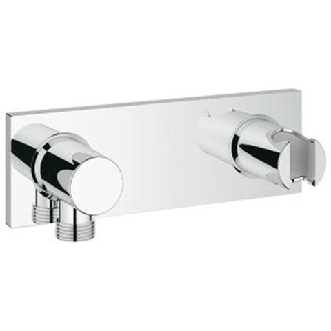 GROHE Grohtherm F partie apparente coude de raccordement mural avec support de douche vertical ou horizontal chrome 0437910